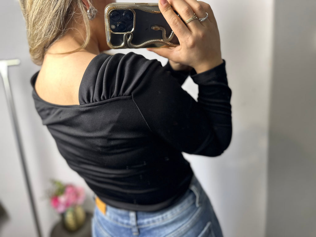 Top Laura zwart