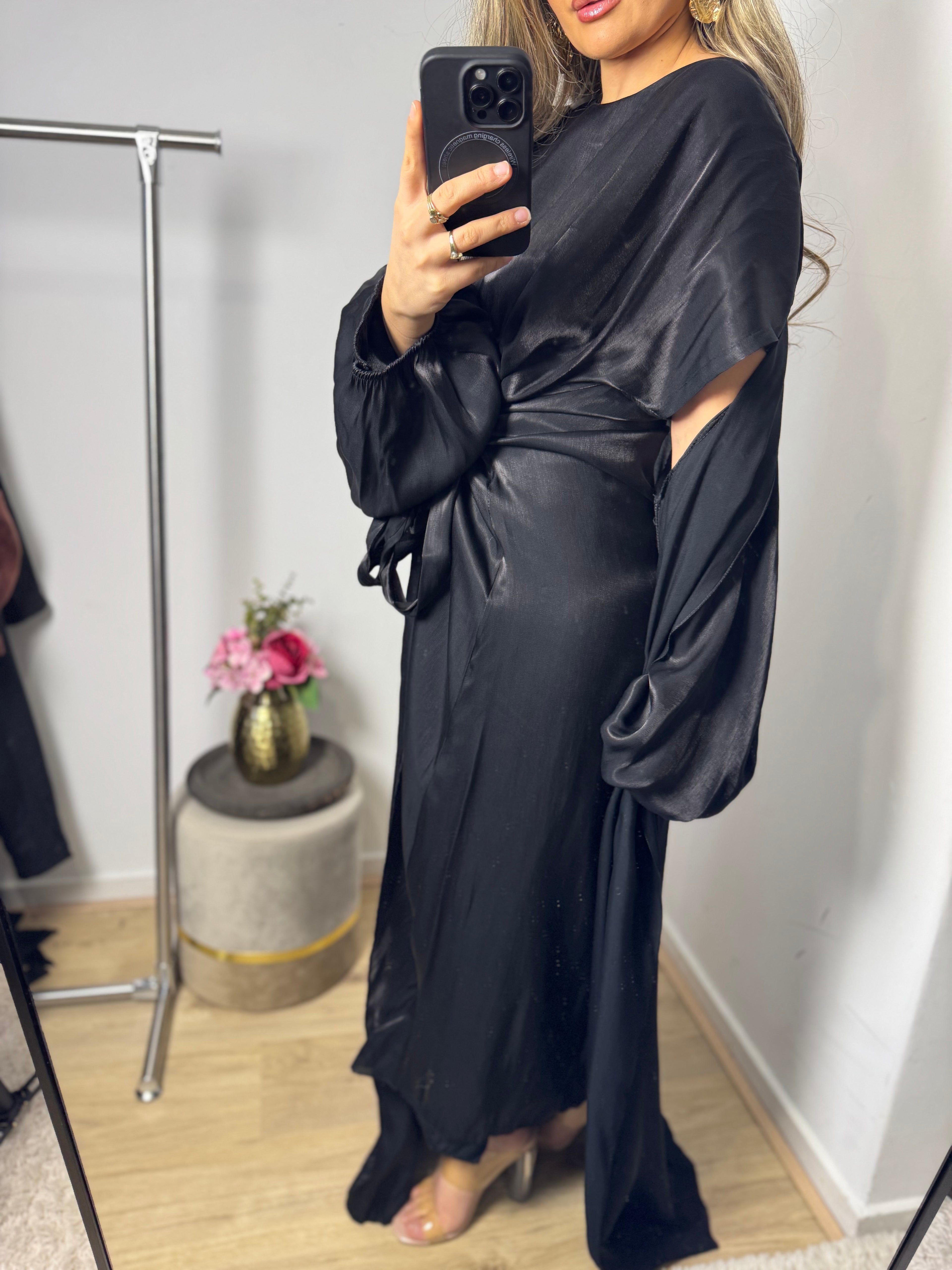 Kimonoset Amber zwart