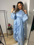 Jurk Adora silk blauw