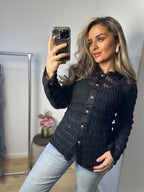 Blouse kant zwart