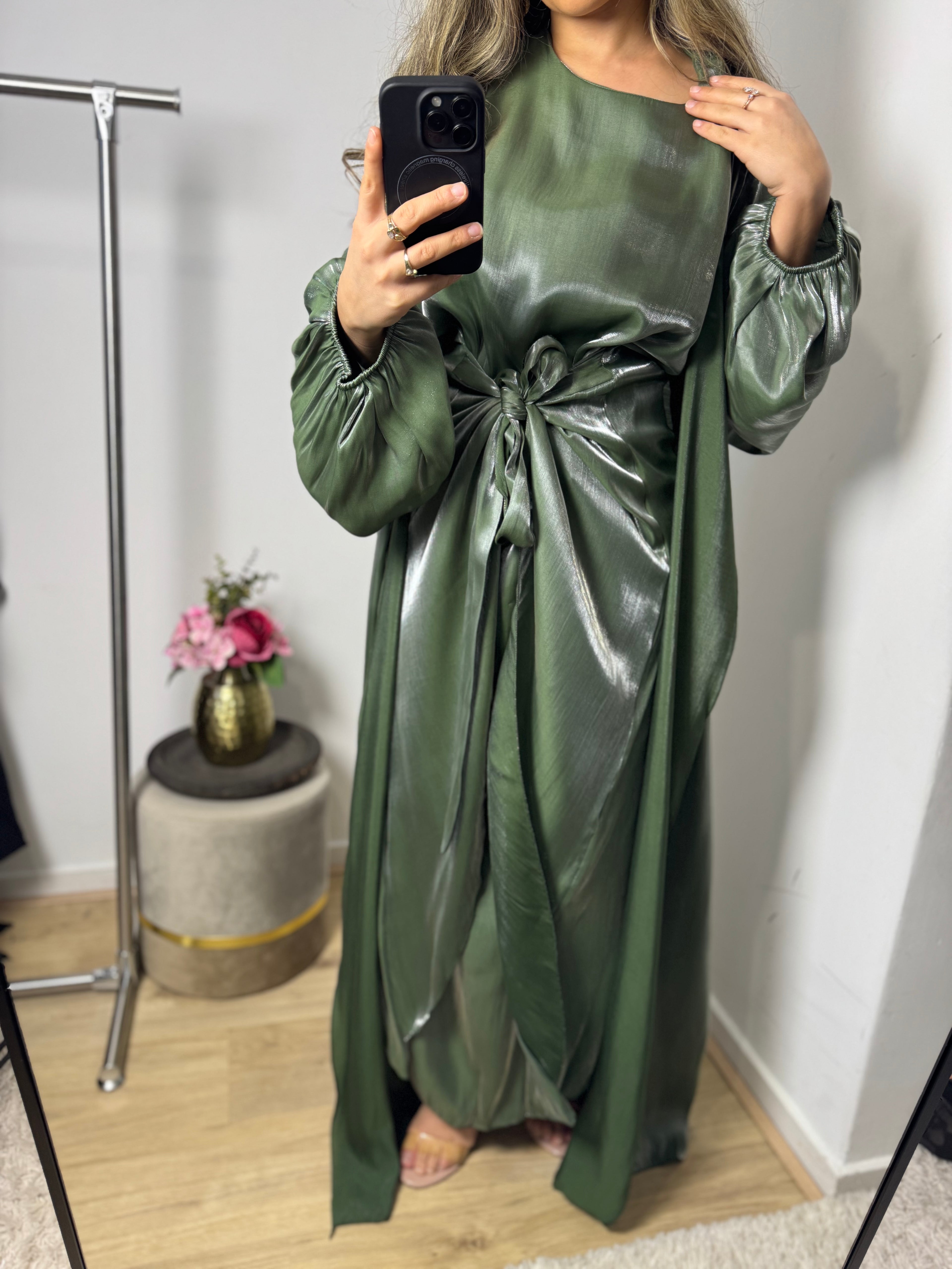 Kimonoset Amber groen