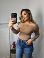 Top Aya taupe
