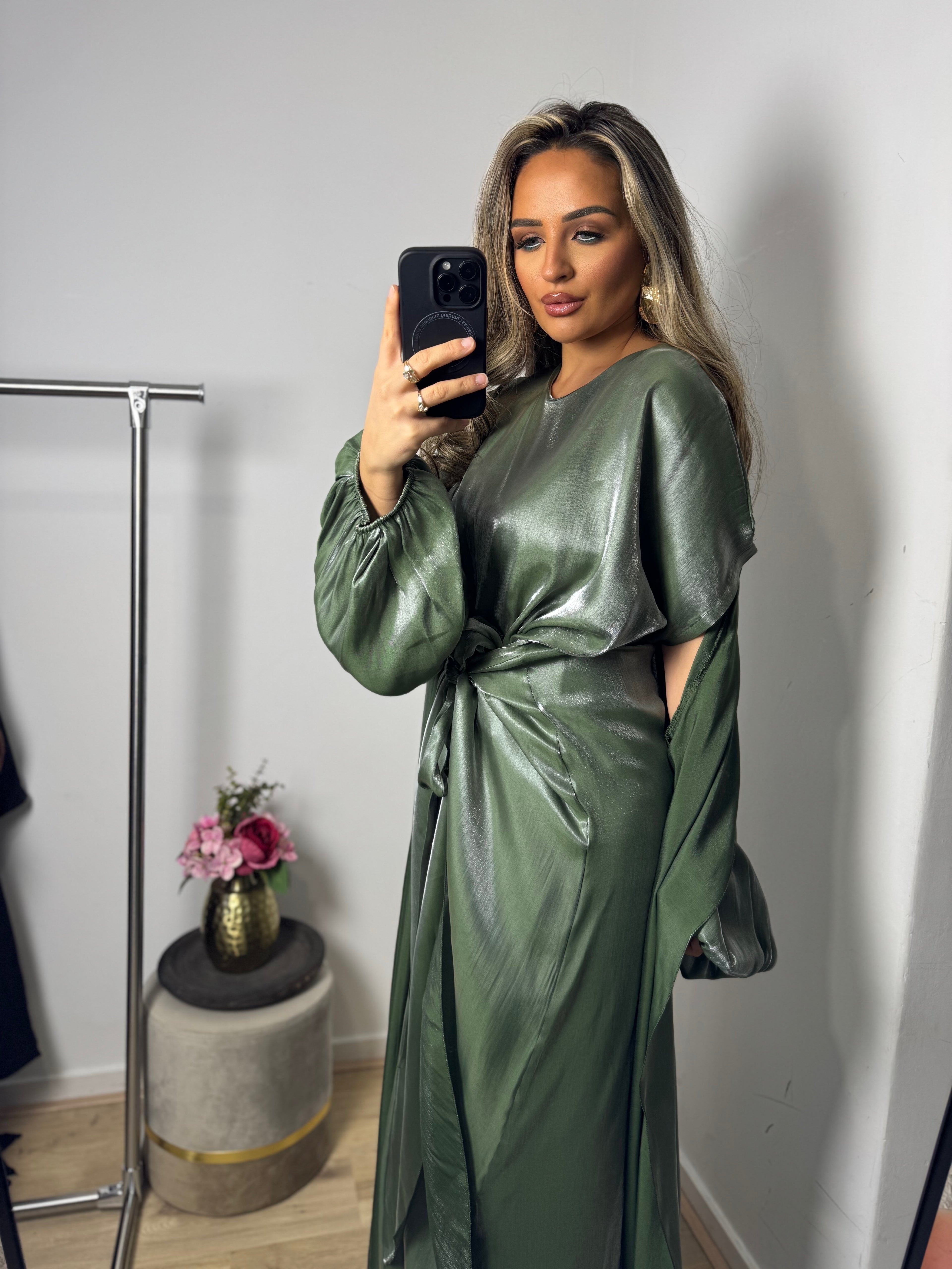 Kimonoset Amber groen