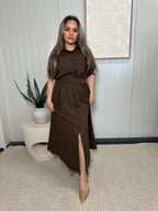 Jurk Sandra bruin
