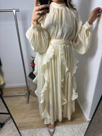Jurk Adora silk beige