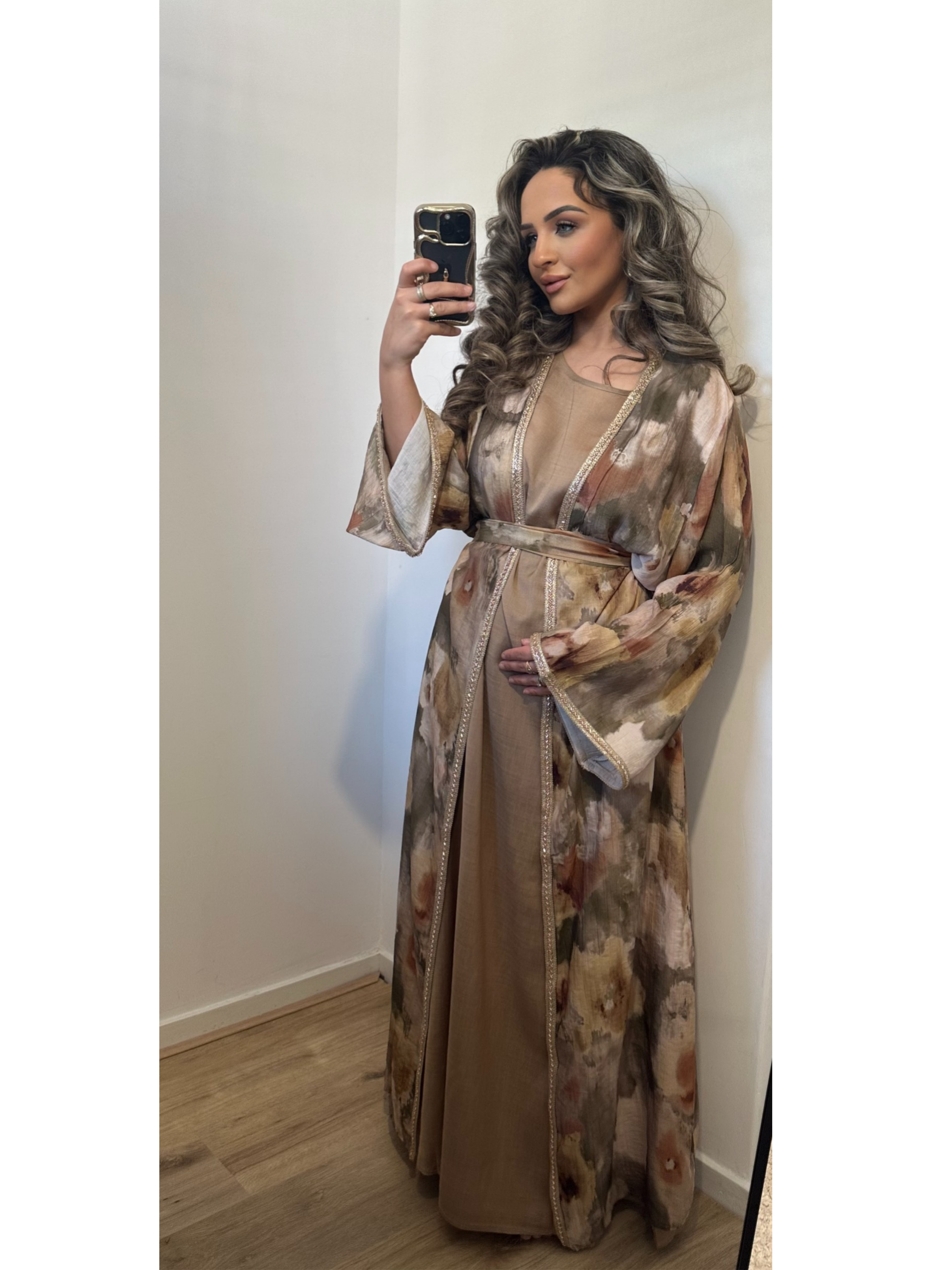 Kimono set Aisha taupe