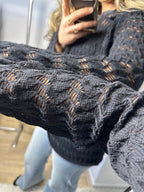 Blouse kant zwart