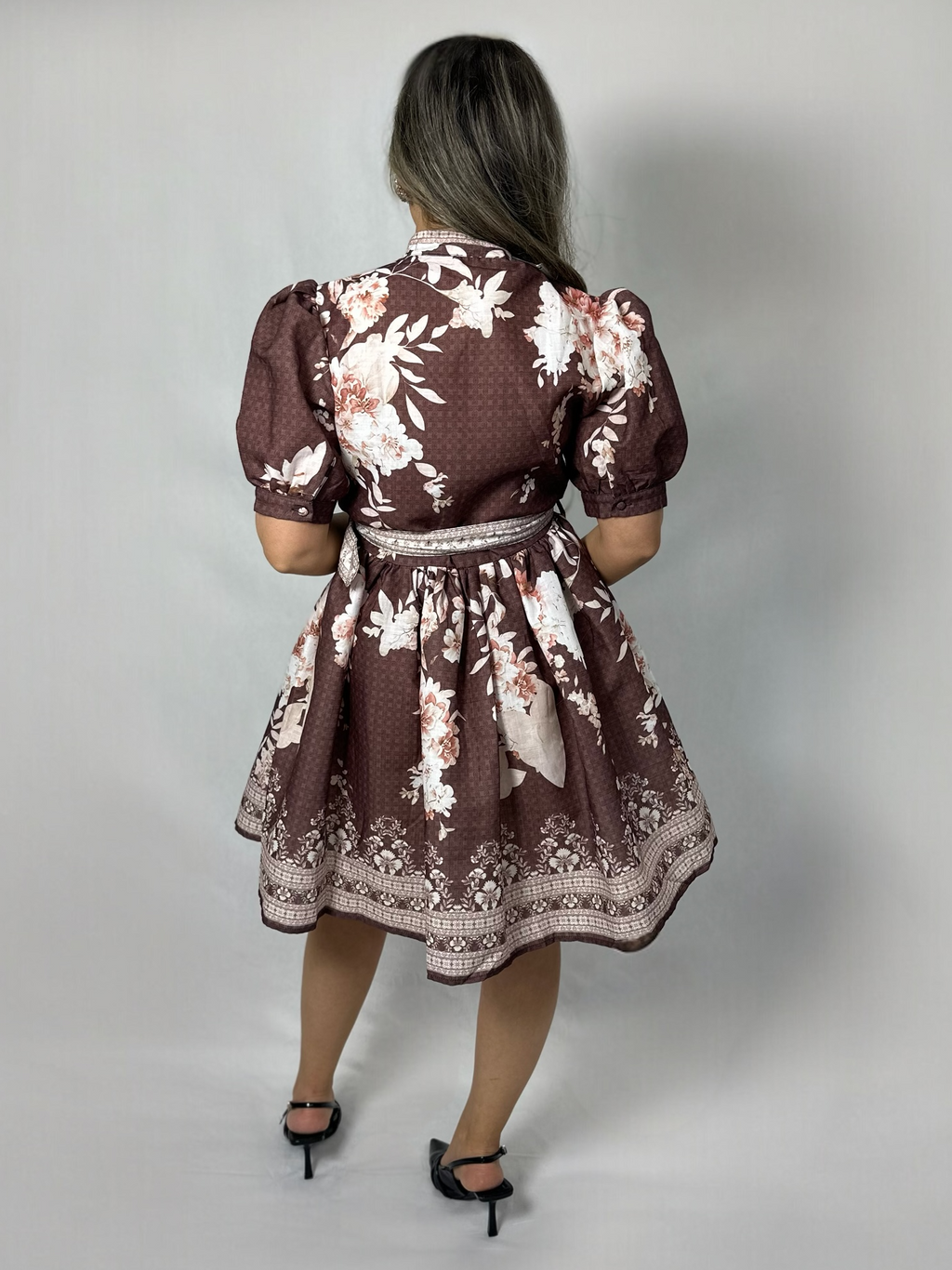 Jurk Kitana bruin