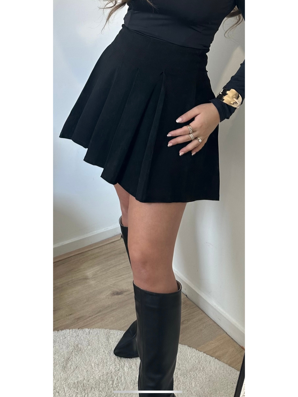 Plooirok zwart