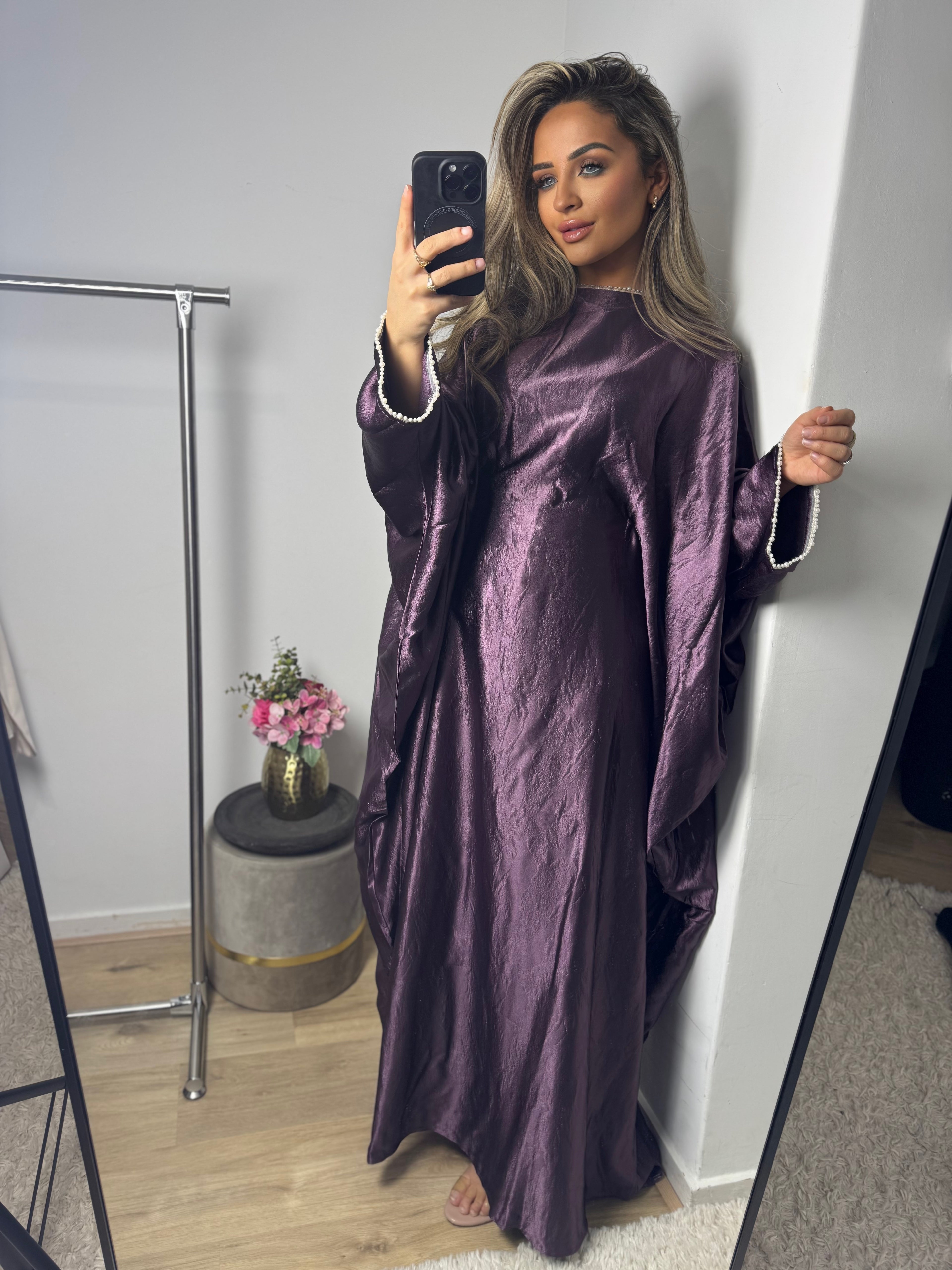 Premium abaya Layla paars