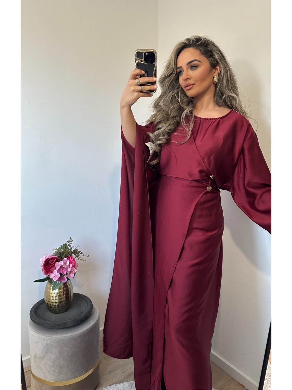 Jurk Jade bordeaux rood