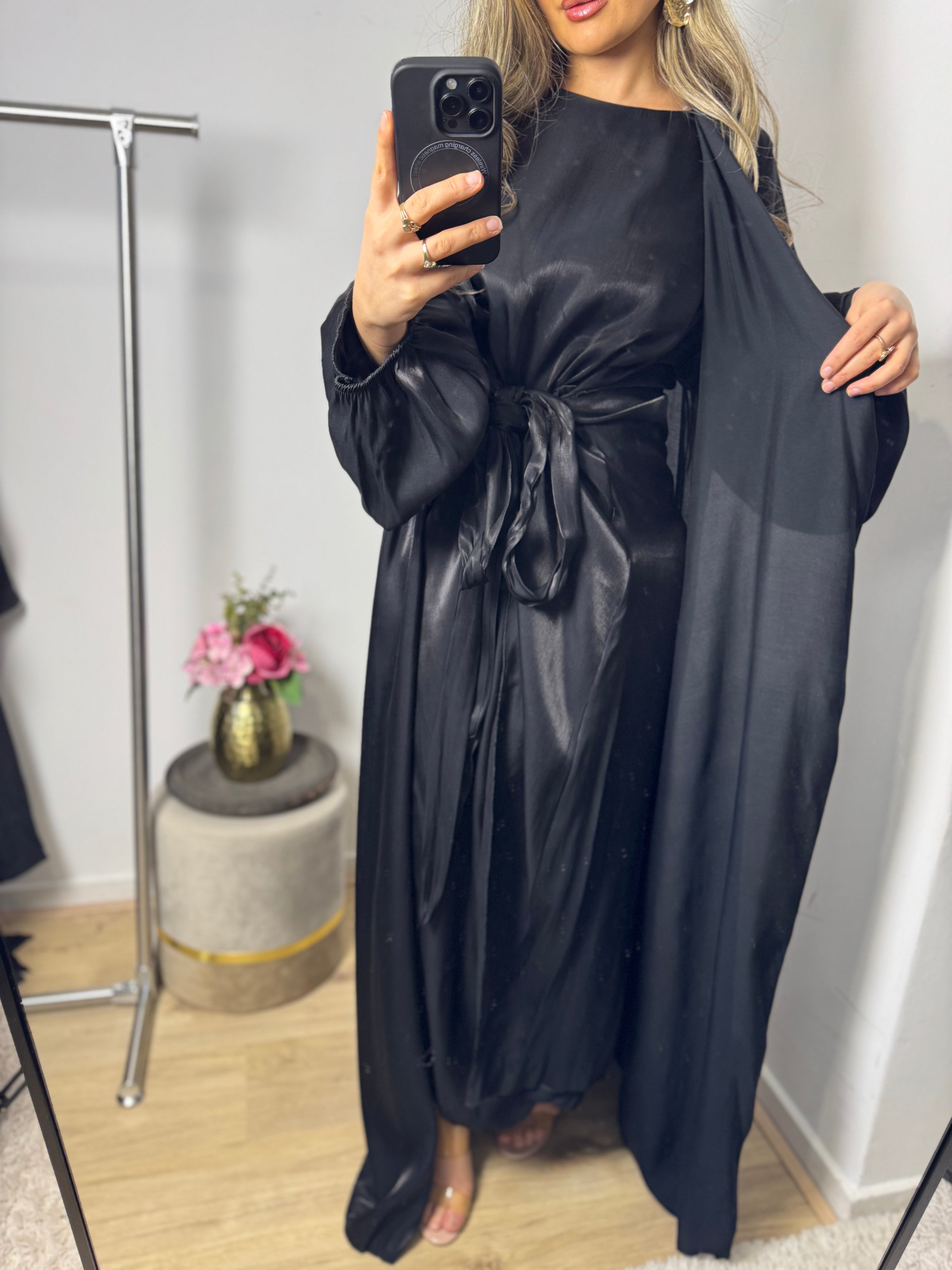 Kimonoset Amber zwart