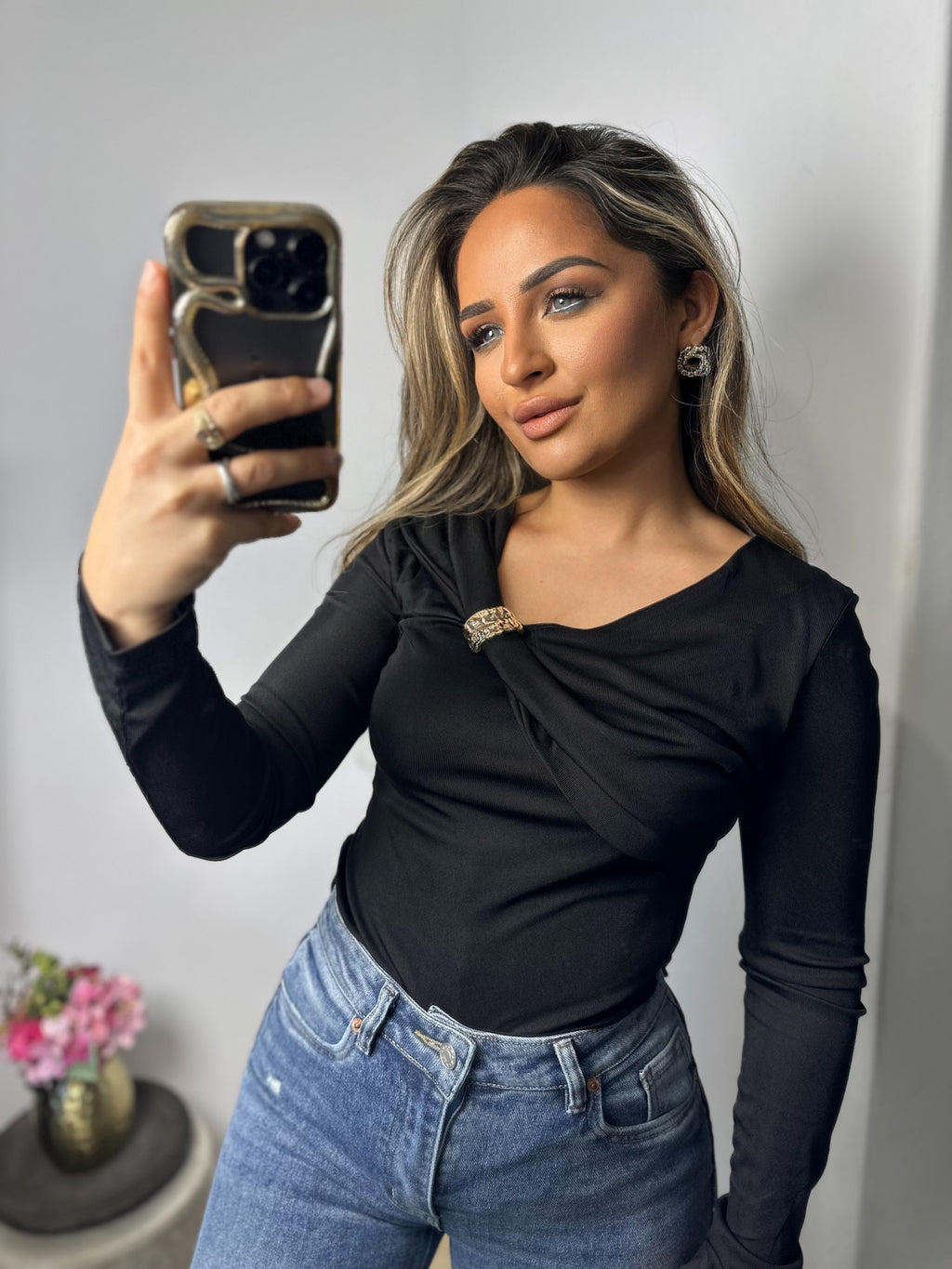 Top Laura zwart