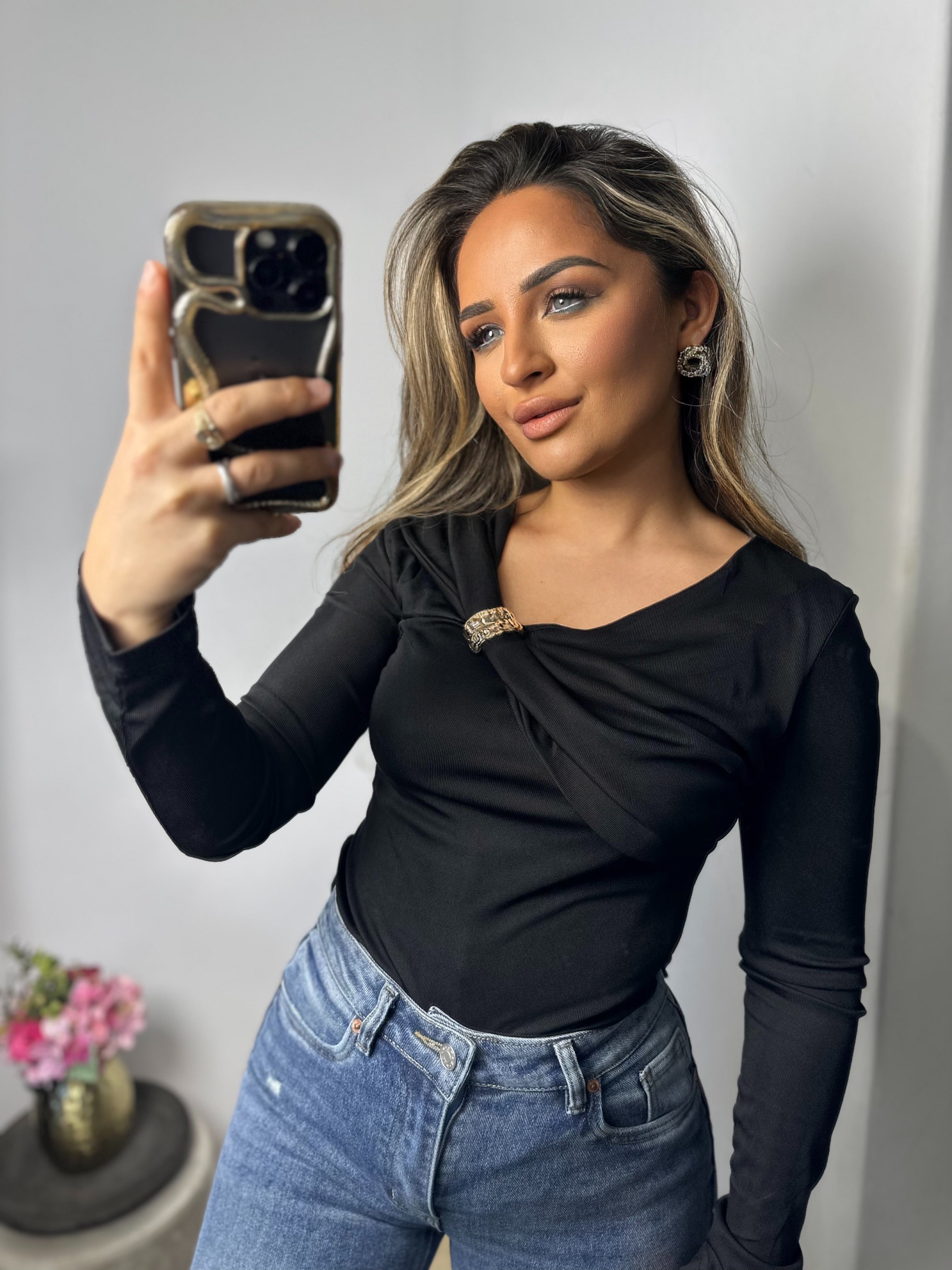 Top Laura zwart
