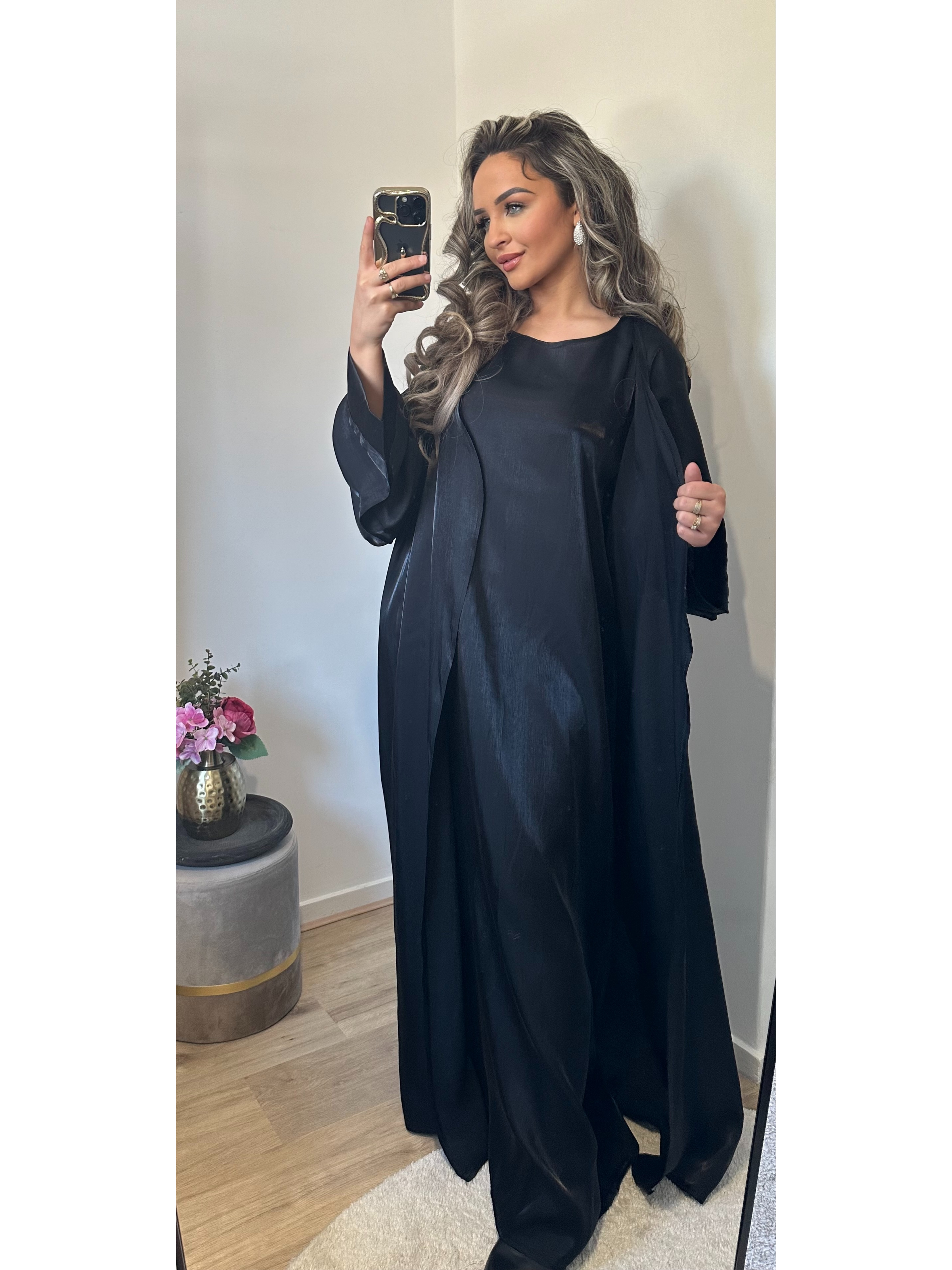 Kimonoset Amber zwart