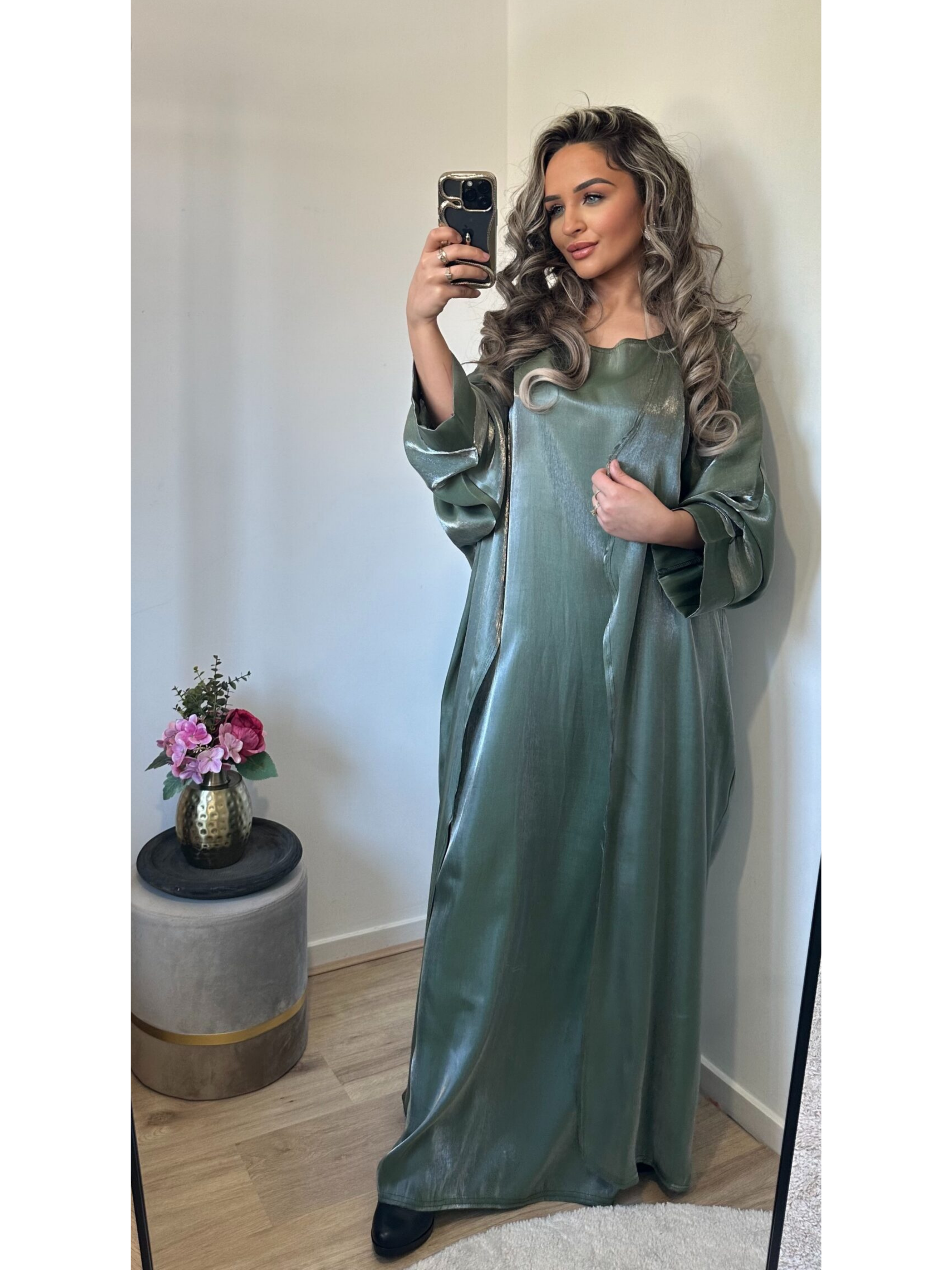 Kimonoset Amber groen