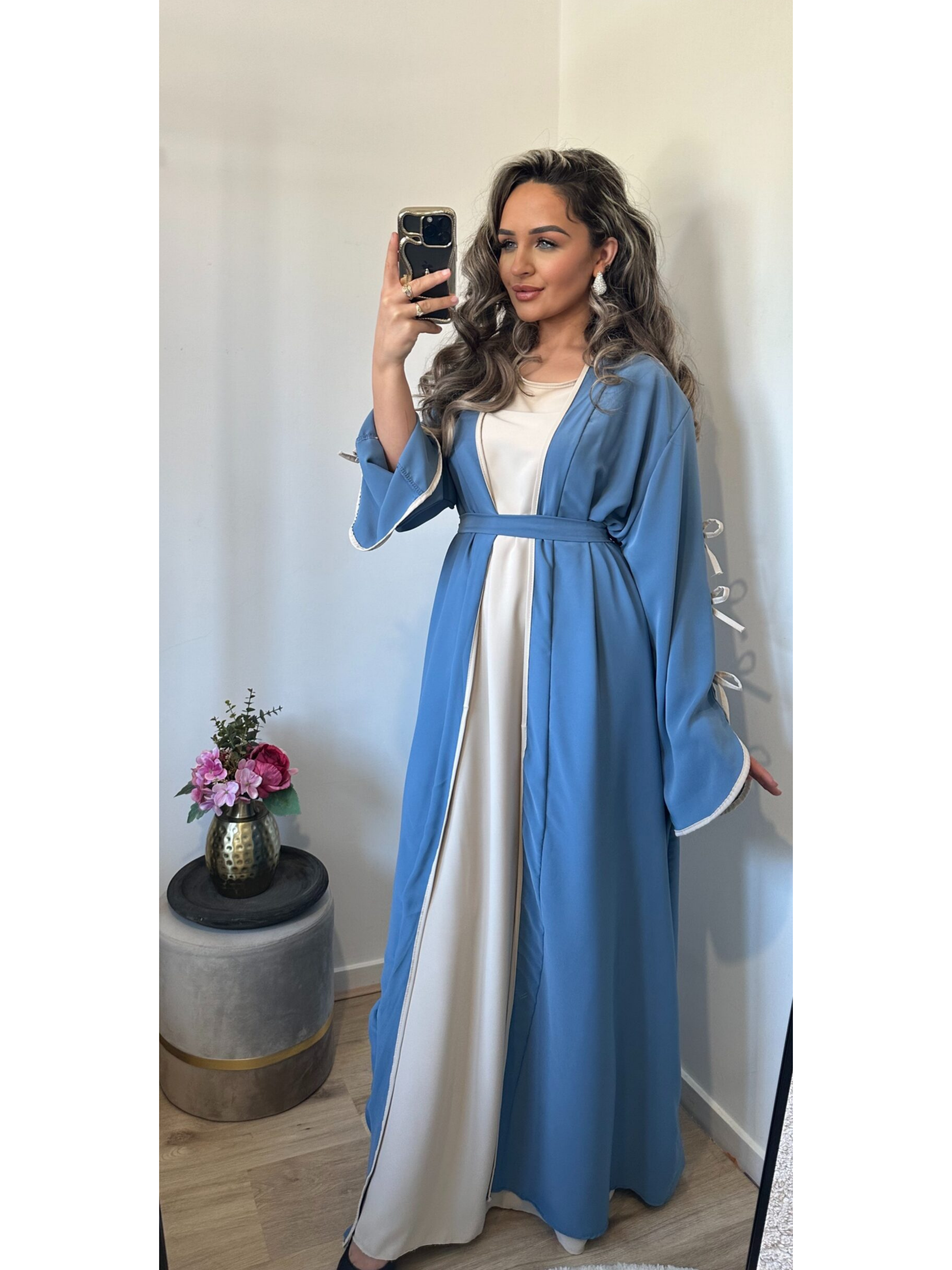 Kimonoset Leyla blauw