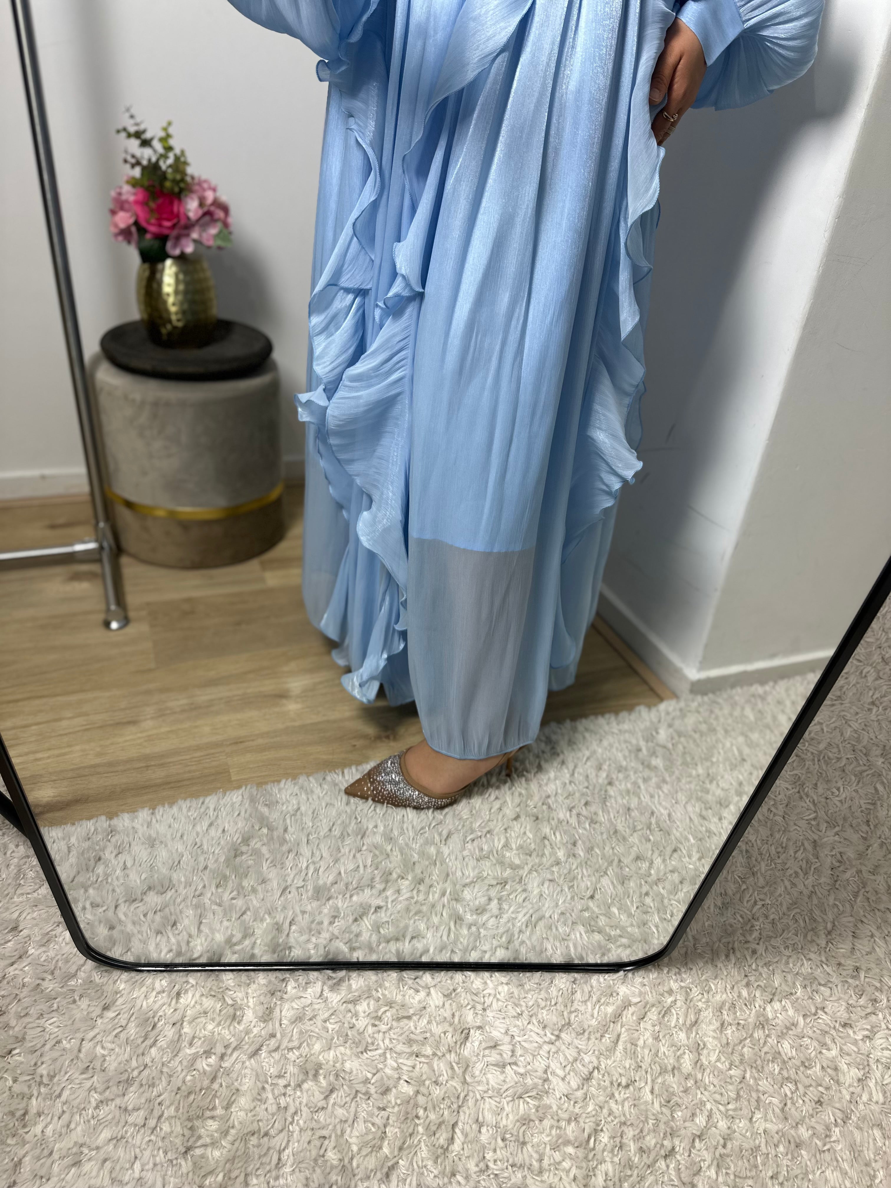 Jurk Adora silk blauw