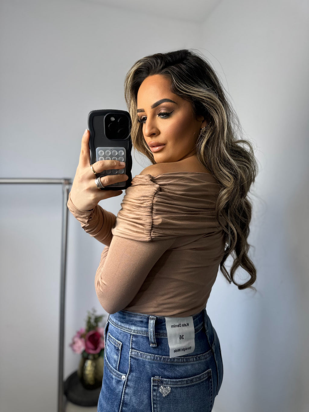 Top Aya taupe