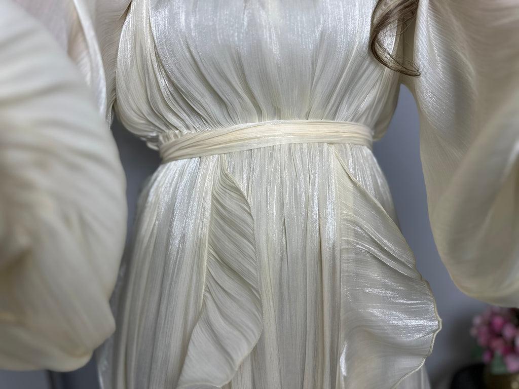 PRE-ORDER Jurk Adora silk beige