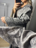 Premium abaya Safiya grijs