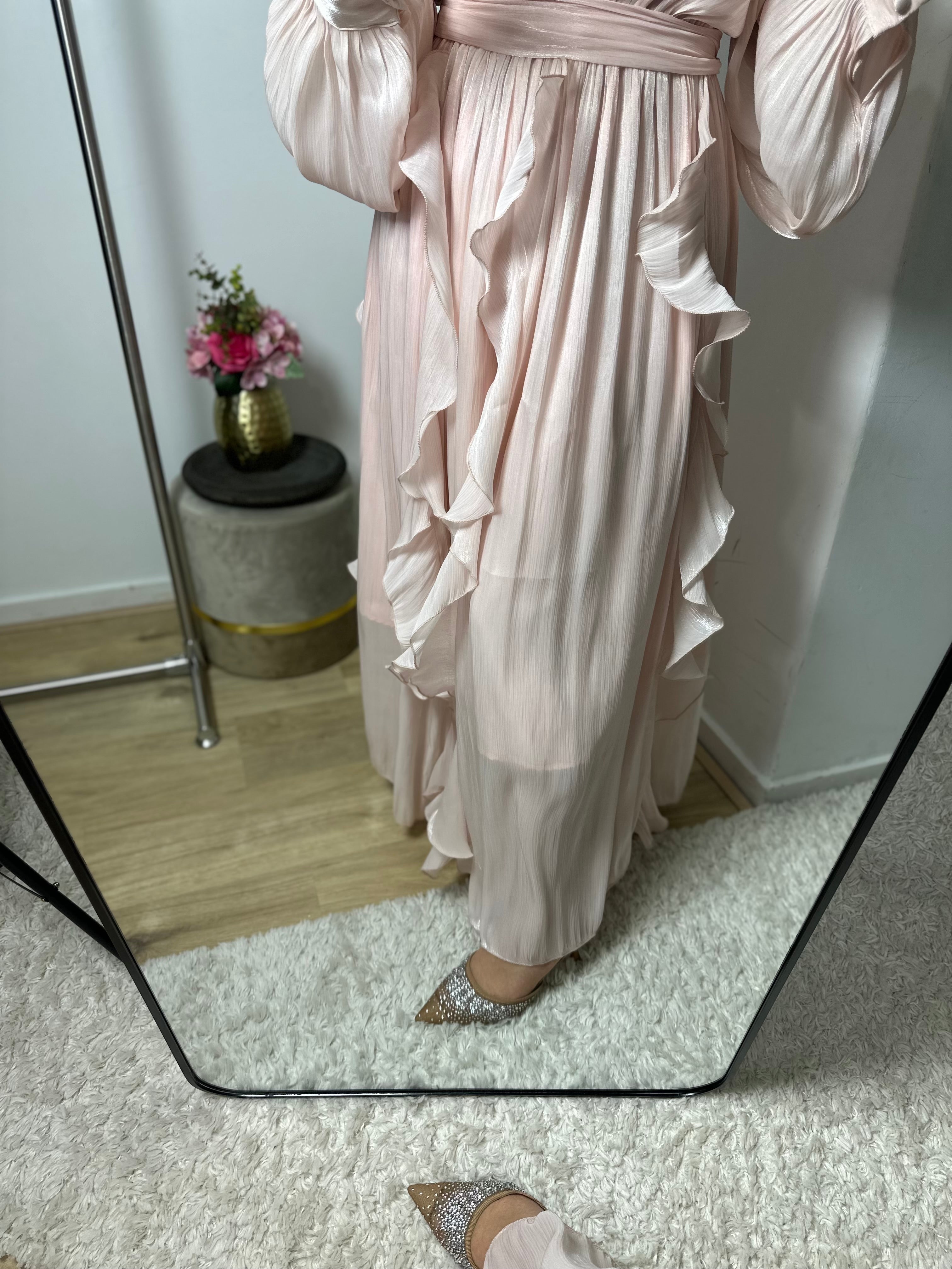 Jurk Adora silk roze