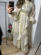 PRE-ORDER Jurk Adora silk beige