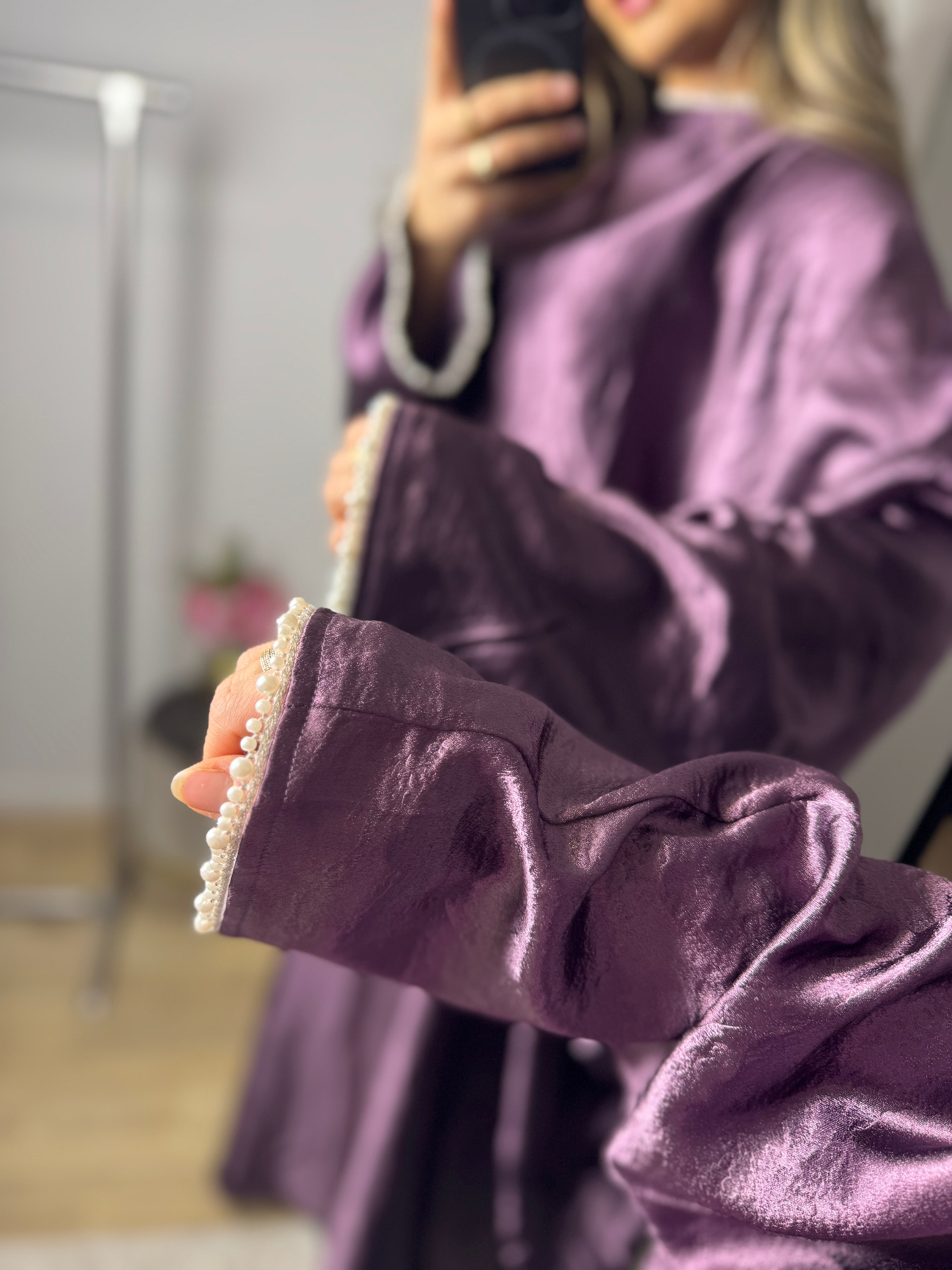 Premium abaya Layla paars