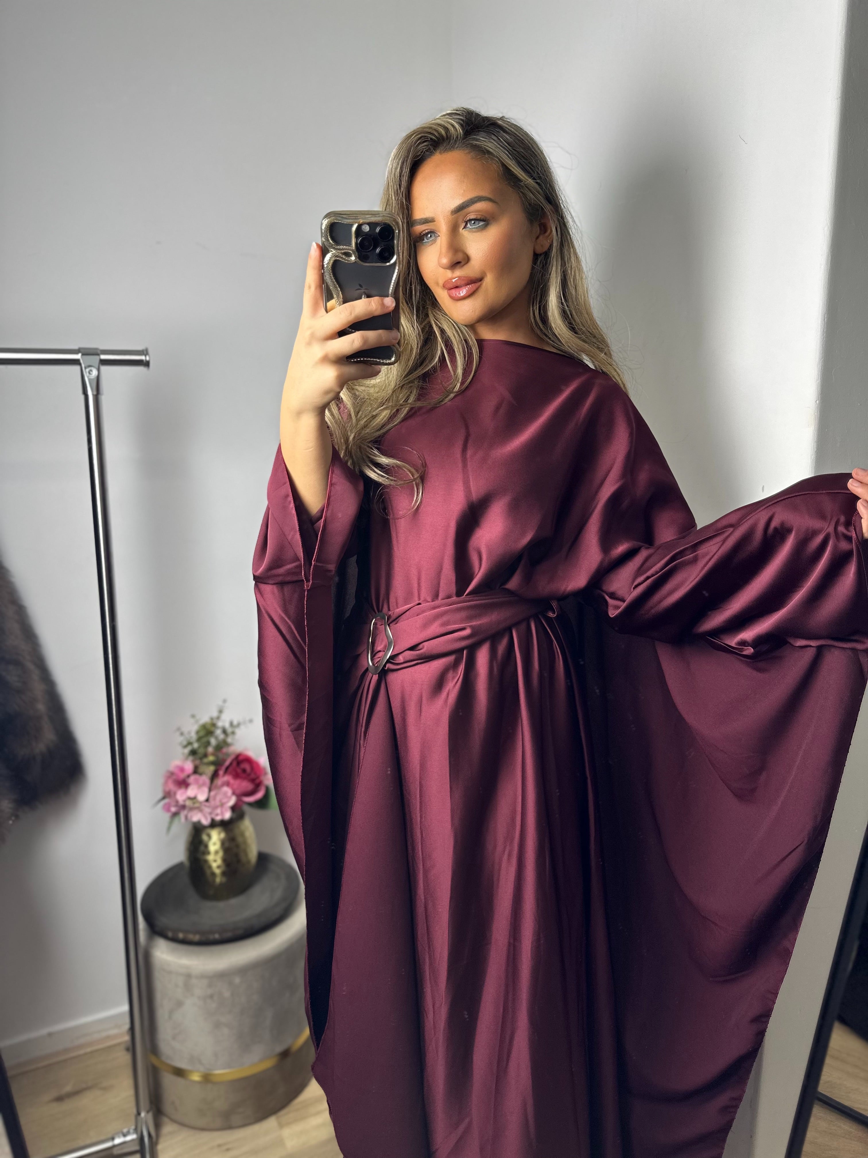 Jurk Aurora burgundy