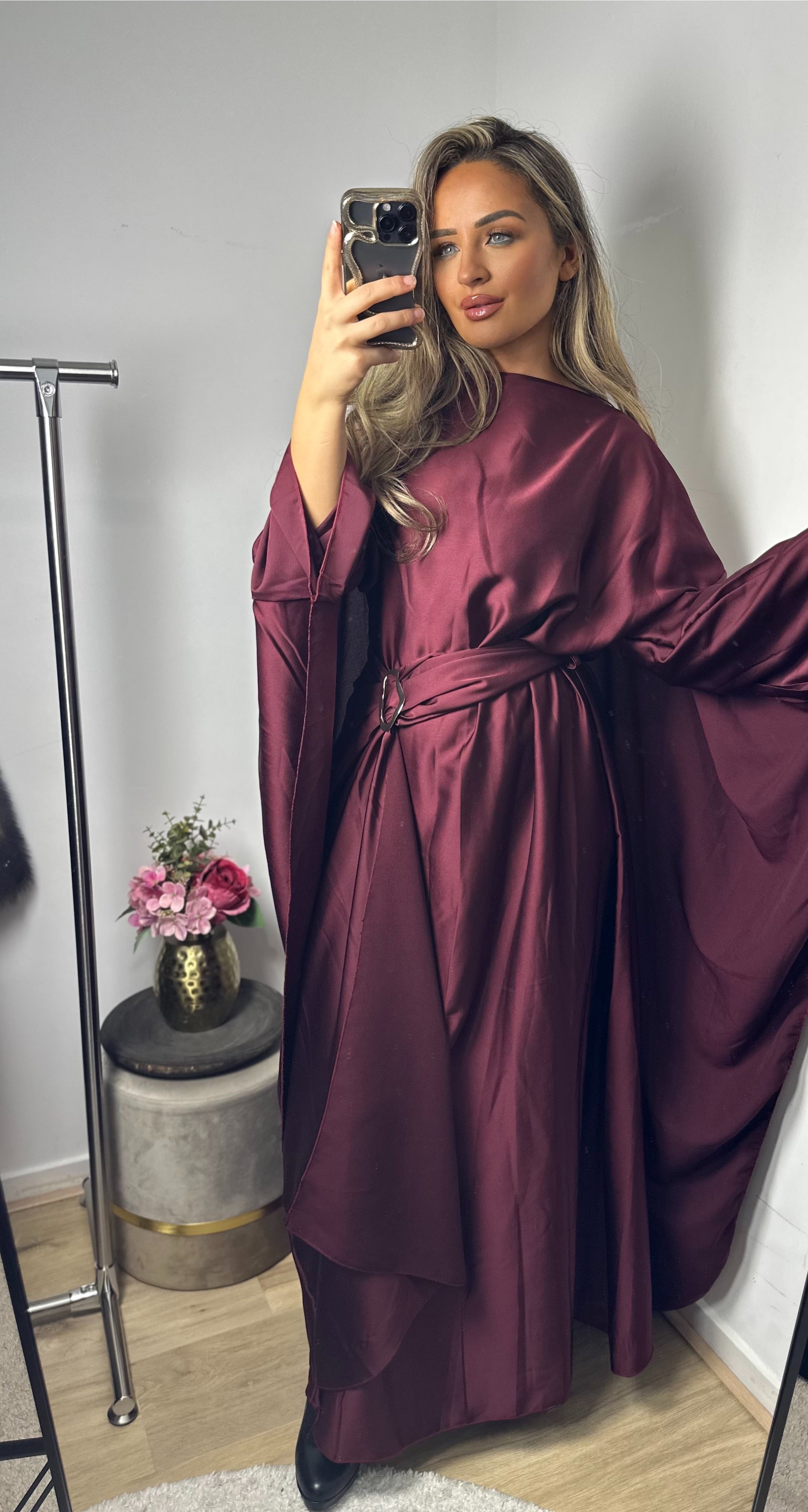 Jurk Aurora burgundy