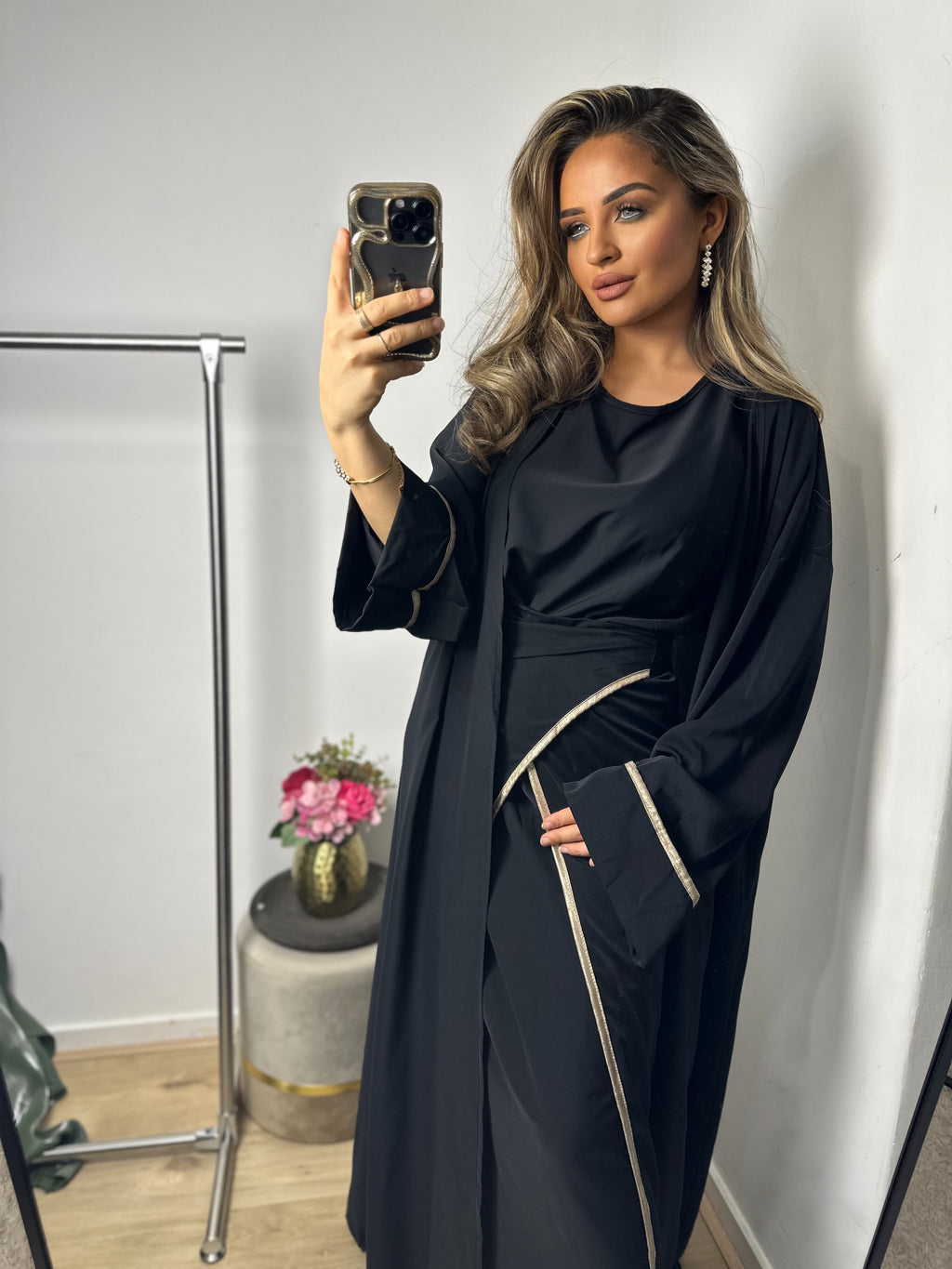 Kimonoset Melissa zwart
