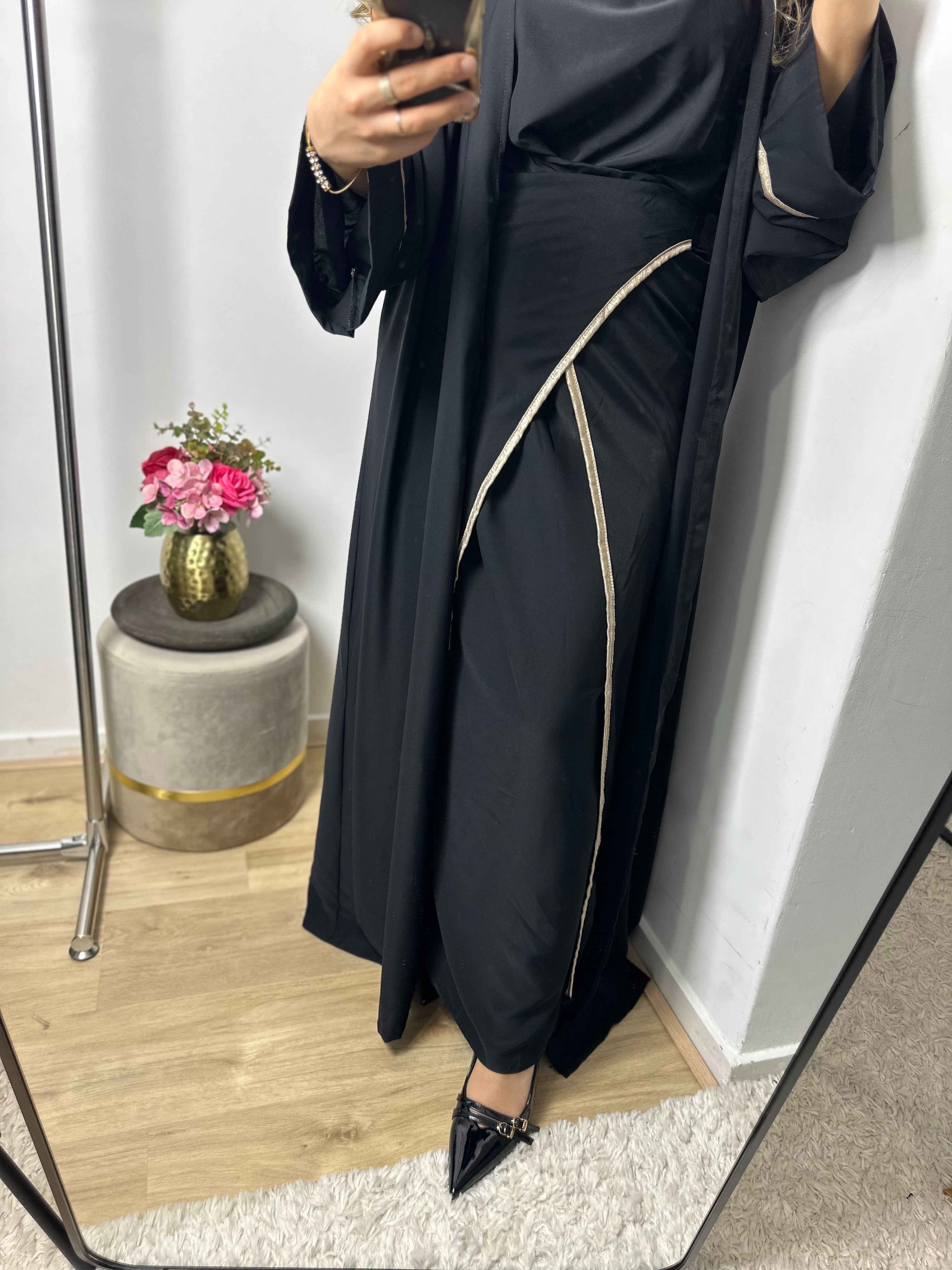 Kimonoset Melissa zwart