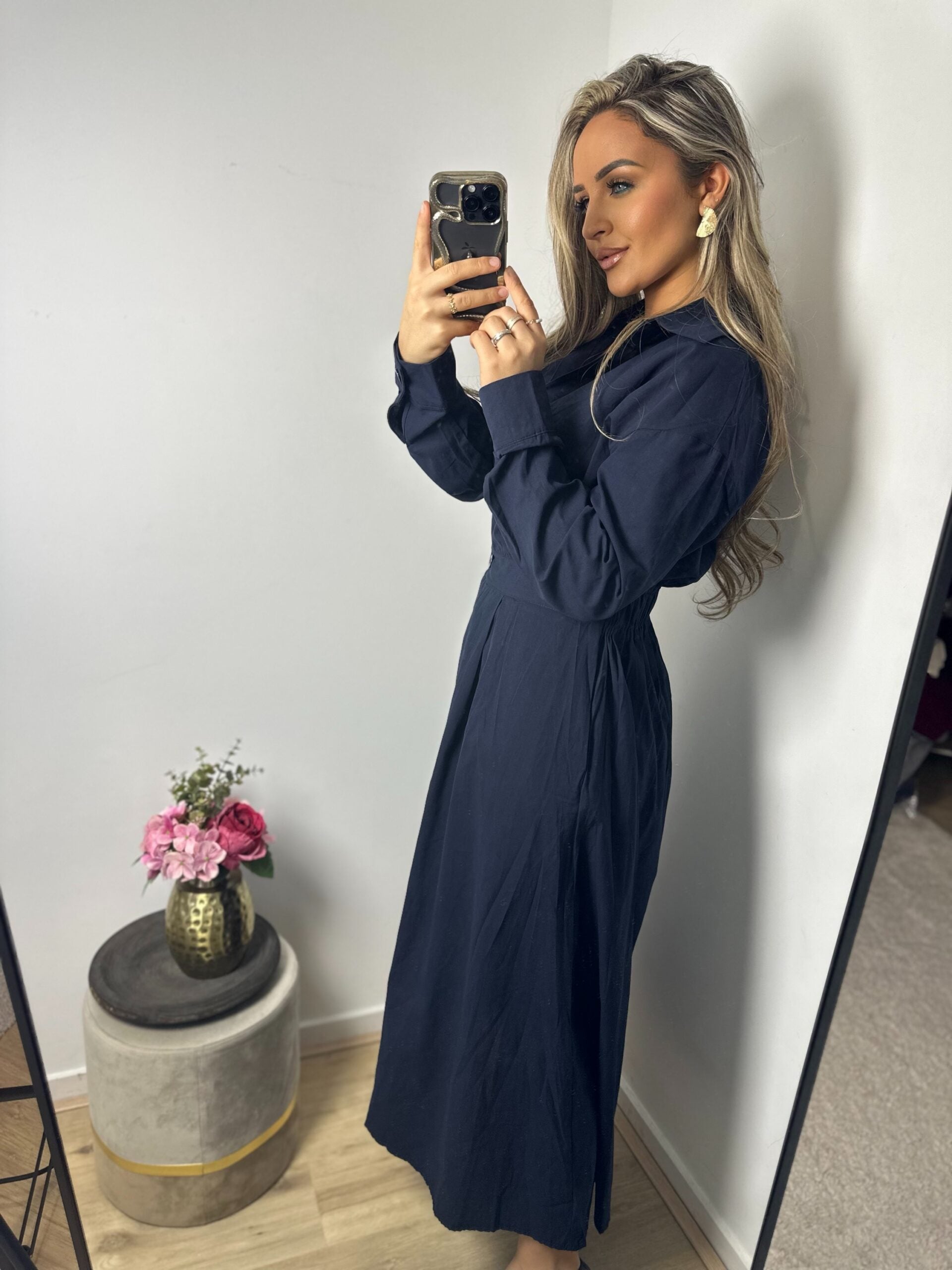 Jurk Emma donkerblauw